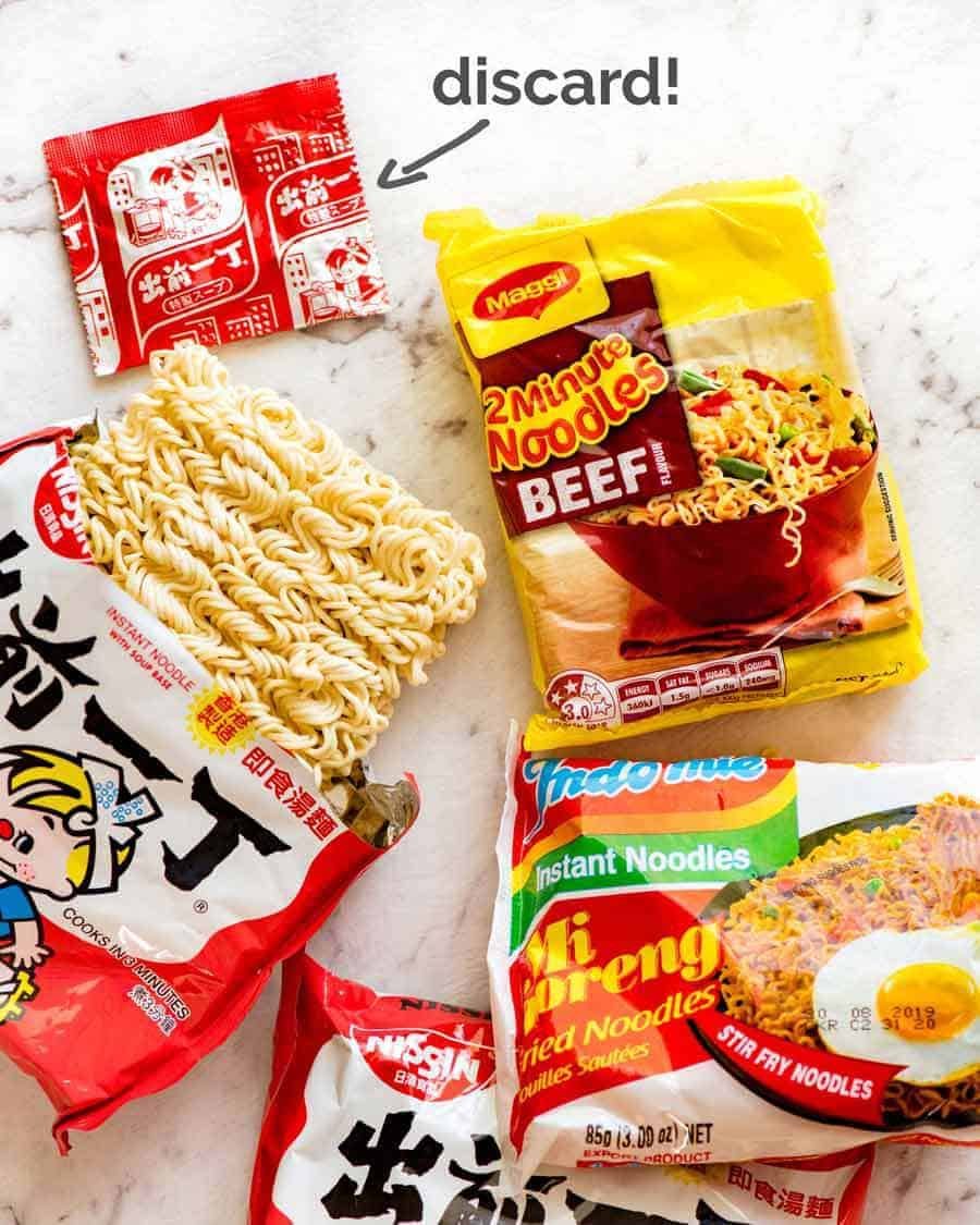 Noodles for Quick Asian Beef Noodles