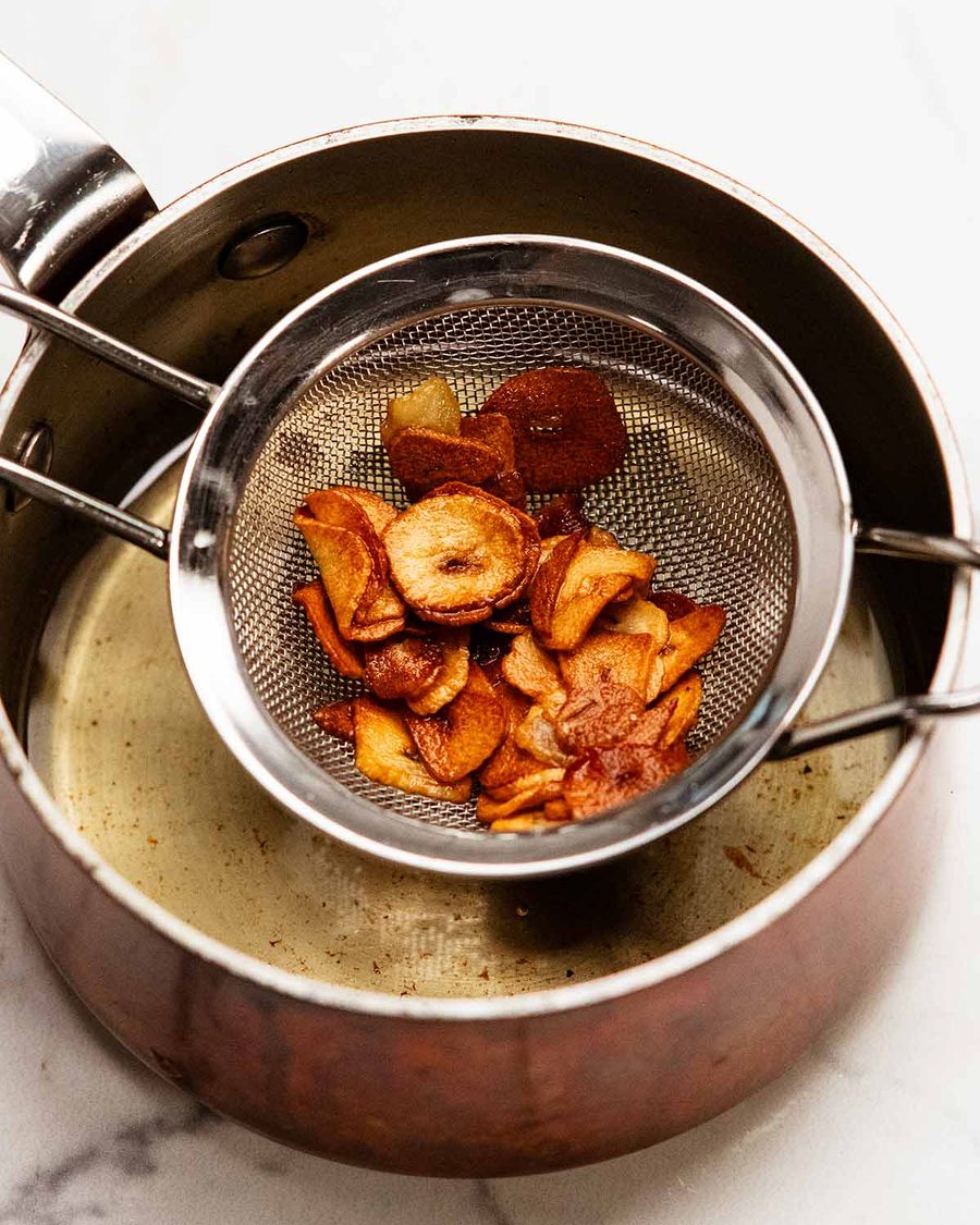 Garlic infused oil for Beef tataki