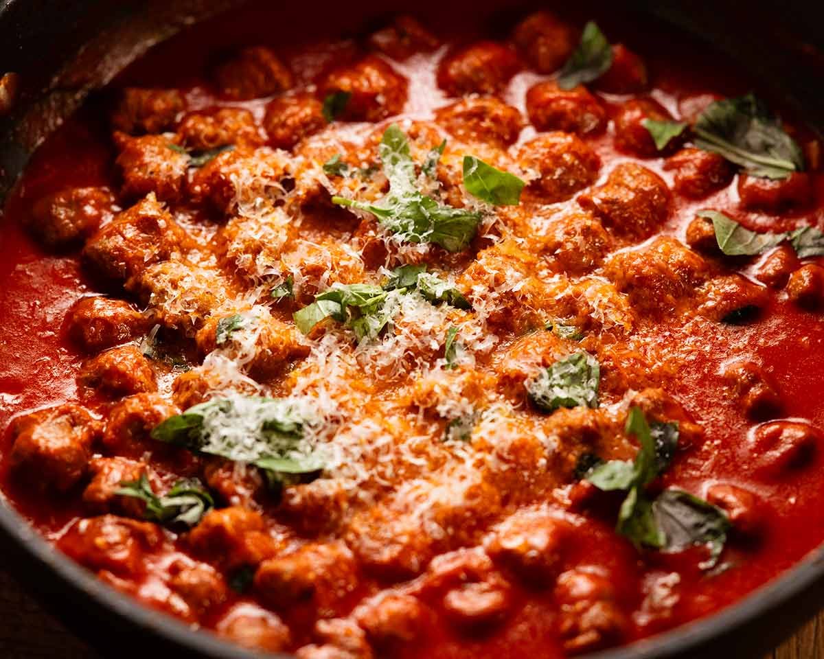 15 Minute Sausage Meatballs