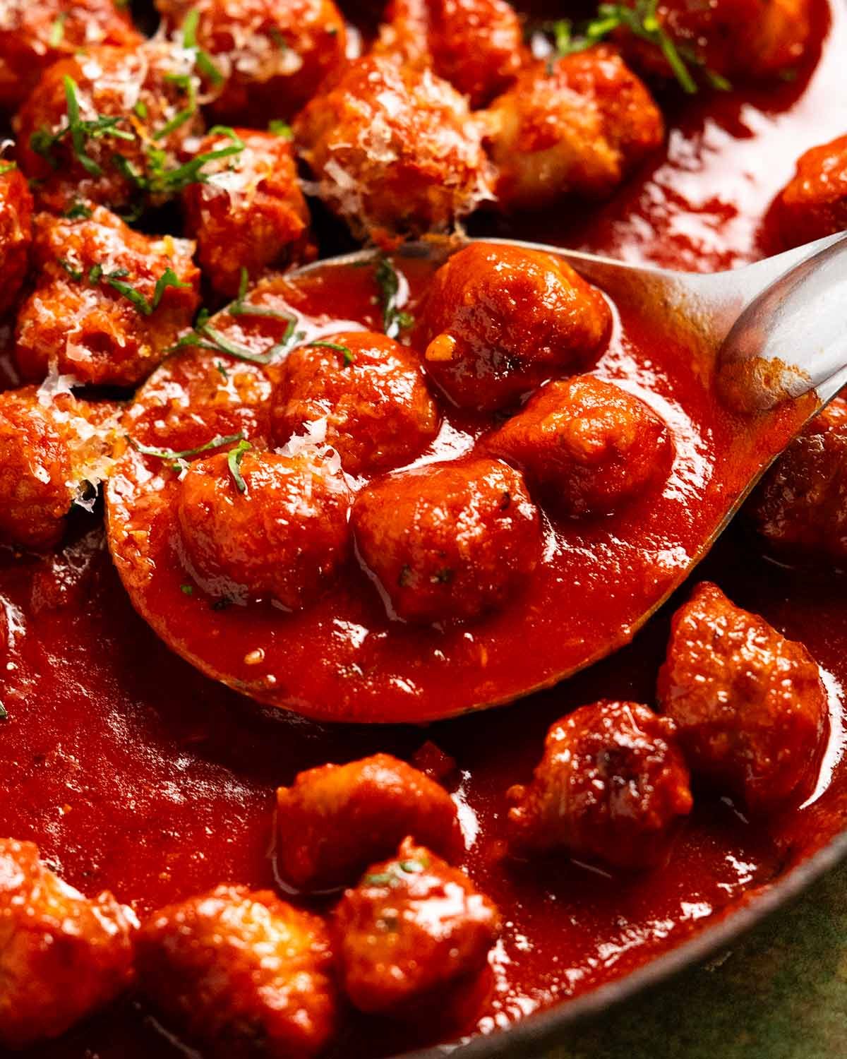 15 Minute Sausage Meatballs